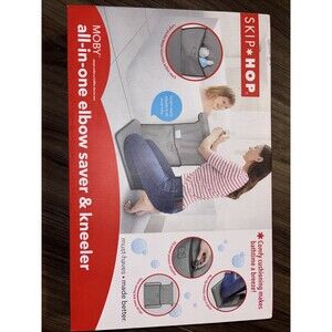 Skip Hop Baby Bath All-in-One Elbow Saver and Kneeler, Moby, Grey Sealed Box New